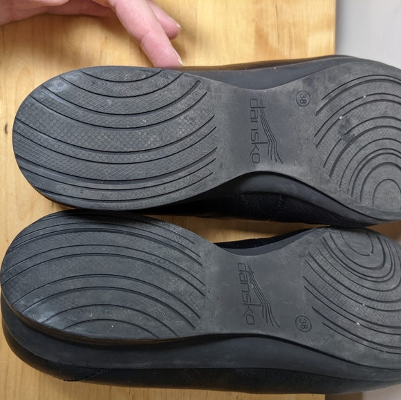 Dansko Ann Black Leather Slip On, Sz 38 - Picture 6 of 7